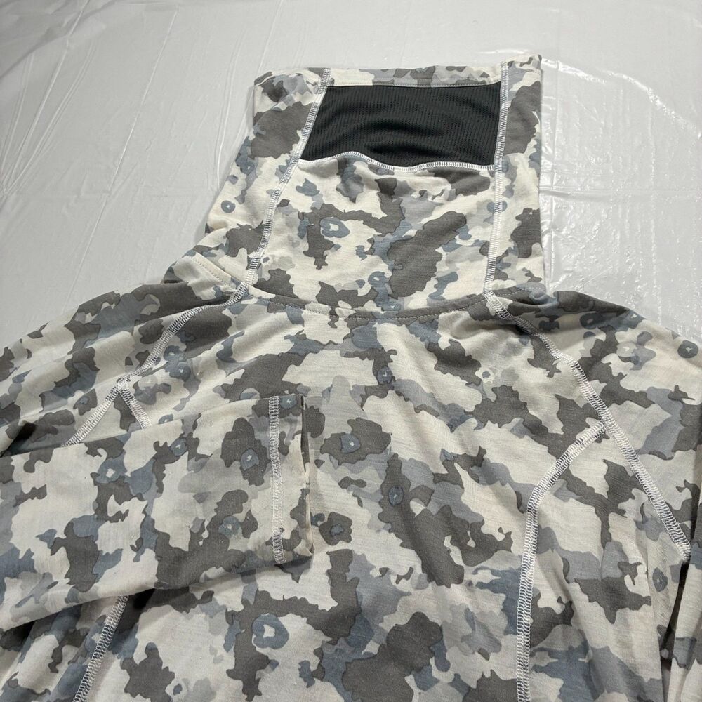 Outdoor Research Womens Light Camo Alpine Onset Ubertube Base Layer Top M Wool
